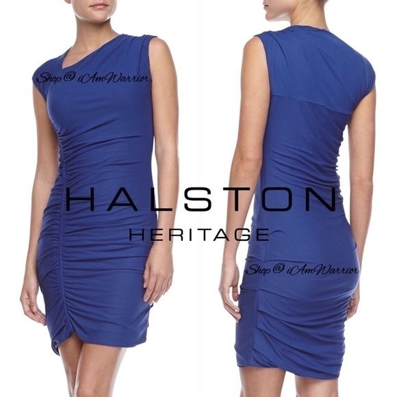Halston Heritage Dresses & Skirts - Halston Heritage NWT cobalt ruched bodycon dress *shop@iamwarrior